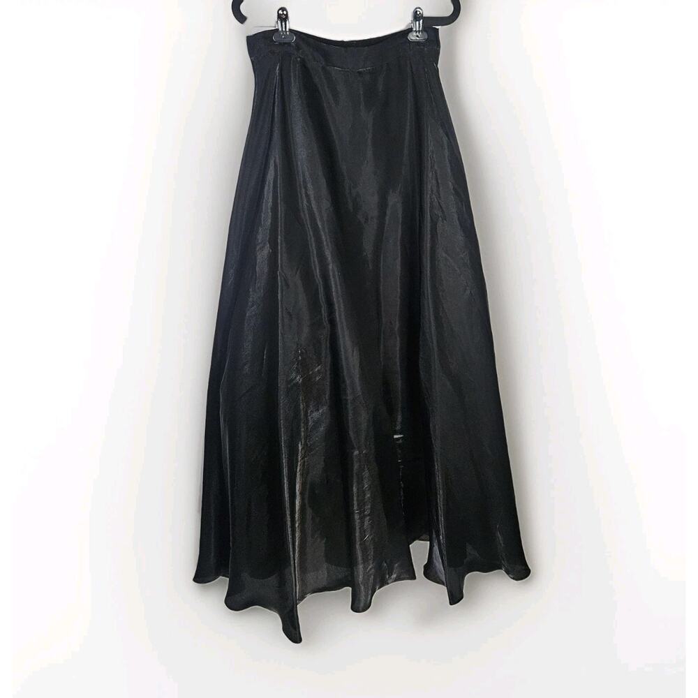 Vintage 90s Petticoat Skirt Black Sz 8 Eveningwear Whimsigoth Gothic Victorian